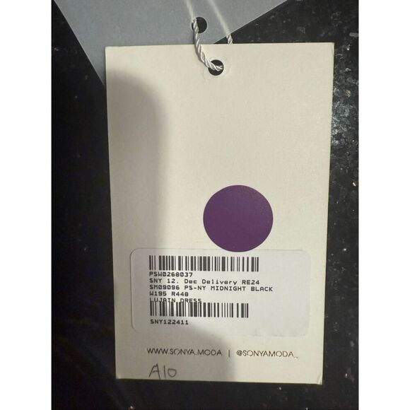 Sonya Moda Black One Shoulder Pleated Maxi Gown Cutout Formal Dress size S NWT - Picture 6 of 6